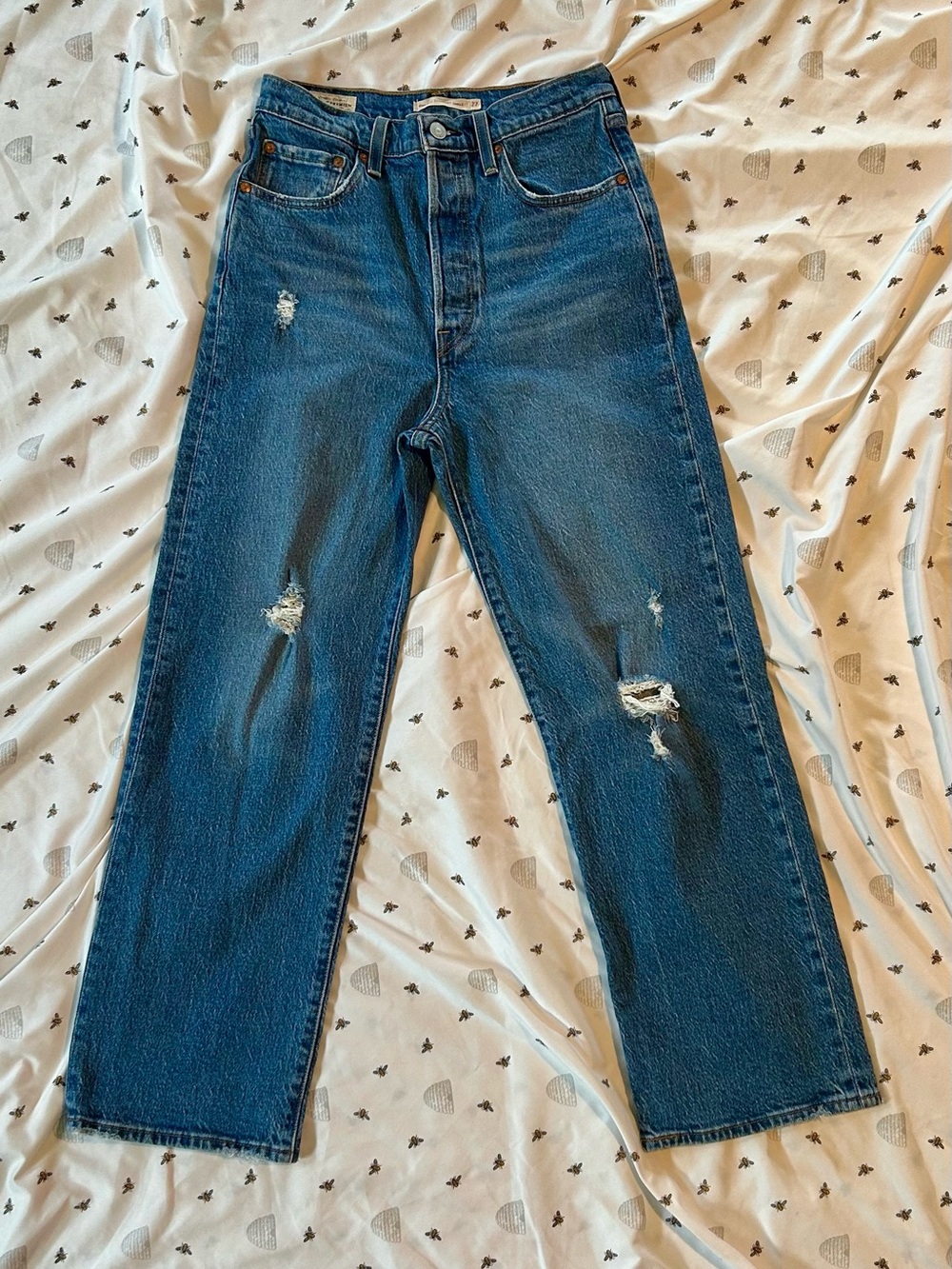 Levi's Women's Ribcage Straight Ankle Jeans Sz 27